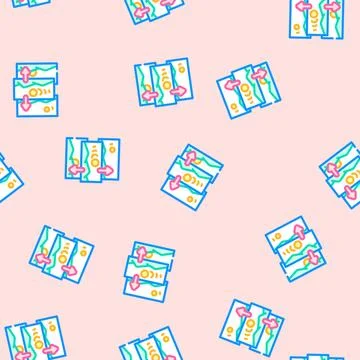 Parallax scrolling ux ui design vector seamless pattern Illustrazione stock