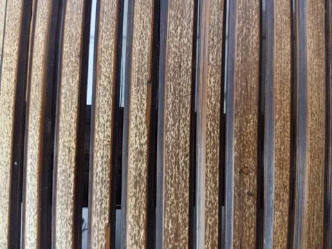 Parallel Bamboo Slats Texture Background Stock Photos