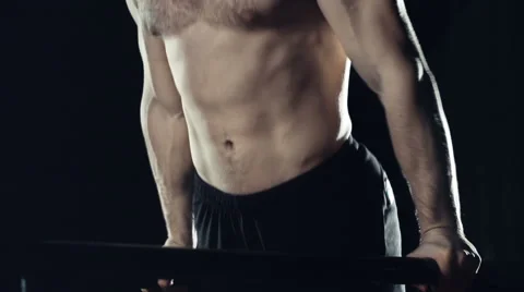 Parallel Bar Dips Video stock 50497490