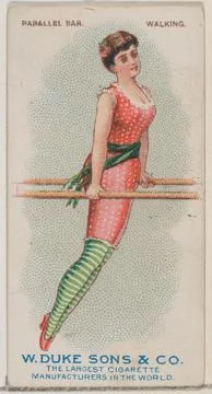 Parallel Bar, Walking, from the Gymnastic Exercises series (N77) for Duke b.. Stock Photos
