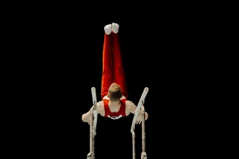 Parallel bars gymnastics Stock Photos