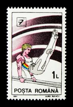 Parallel Bars, Gymnastics serie, circa 1991 Stock Photos