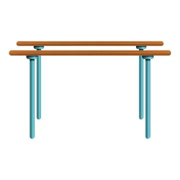 Parallel bars icon, cartoon style イラスト素材