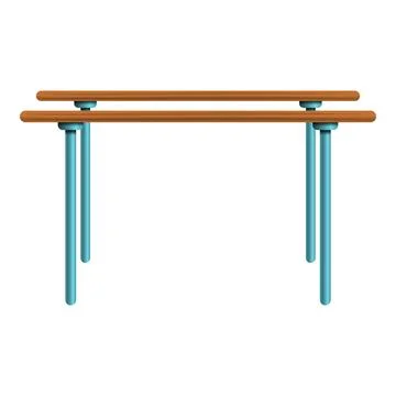 Parallel bars icon, cartoon style イラスト素材