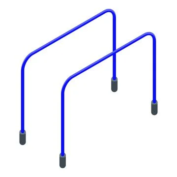 Parallel bars icon, isometric style イラスト素材