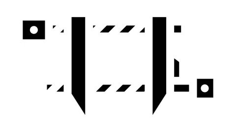 Parallel clamp glyph icon animation Stock Footage 227092258