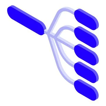 Parallel computing distributing workload to multiple processors 스톡 일러스트