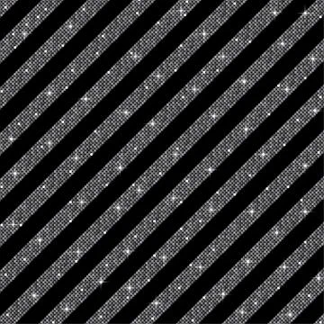 Parallel Diagonal lines. Silver sequins. Stars. Stock Illustration