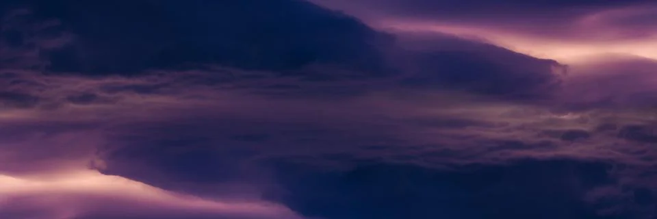 Parallel dramatic storm clouds space Stock Photos