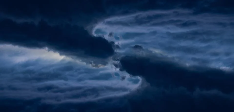 Parallel dramatic storm clouds space Stock Photos