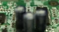 Parallel Electronics Parts On A Real Circuit Main Board Energy Hi Tech Science HD Footage