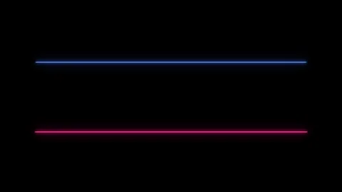 Parallel glowing neon title lines background in blue and pink Stock Footage 274102282