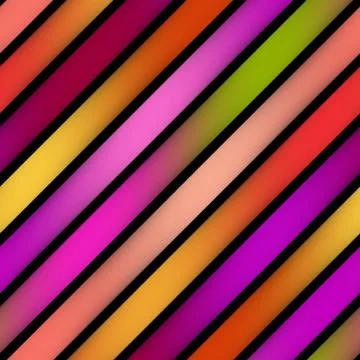 Parallel Gradient Stripes. Seamless Multicolor Pattern Illustrazione stock