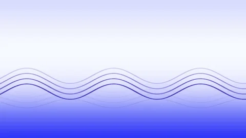 Parallel harmonic blue sine waves Stock-Footage 204857756