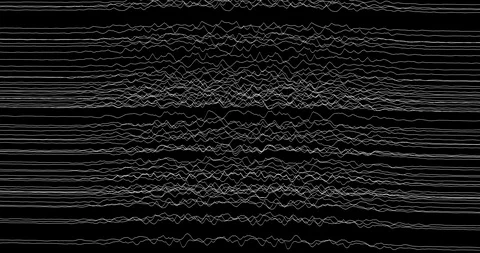 Parallel horizontal lines disturbed in the center by distortion Stock Footage 102707909