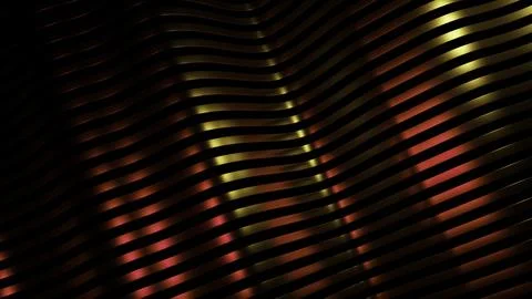 Parallel horizontal metal 3D narrow stripes with light flares. Design. Metal Stock Illustration