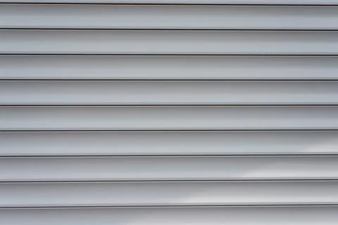 Parallel horizontal metal blinds Stock Photos