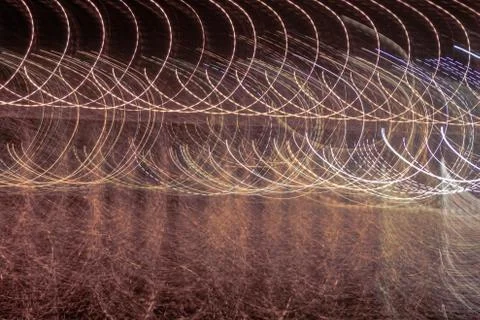 Parallel light tracks. Stock Photos