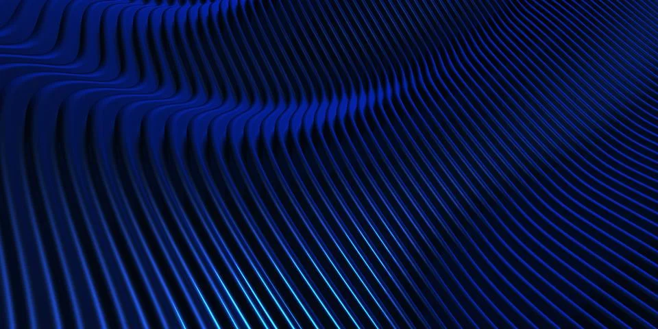 Parallel lines Distorted shape curve Plastic tube surface Modern abstract 3d 스톡 일러스트