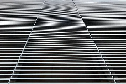 Parallel lines going into perspective close up Stock Photos