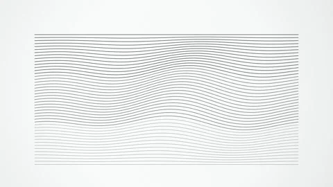 Parallel lines undulating horizontal sine wave seamless loop Stock Footage 347637535