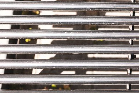 Parallel metal bars creating refined design Stock Photos