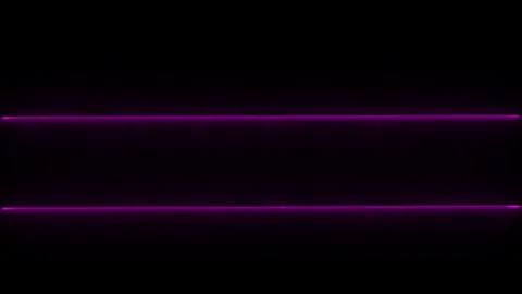 Parallel neon lines in pink on black  Stock Footage 308694716