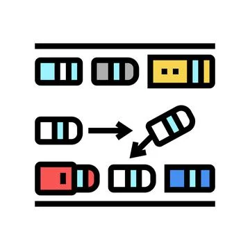 Parallel parking color icon vector illustration Stock-Illustration