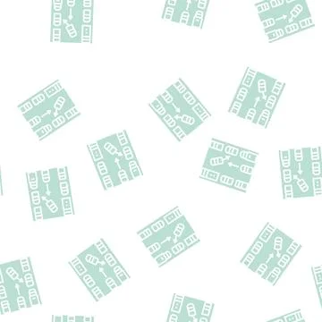 Parallel parking glyph seamless pattern Stock-Illustration