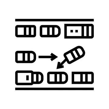 Parallel parking line icon vector illustration Stock-Illustration