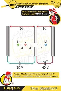 Parallel plate capacitor in circuit Stock-Illustration