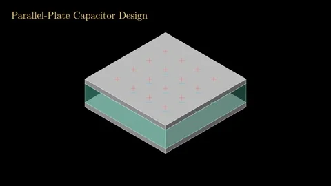 Parallel-Plate Capacitor Problem Stock-Footage 337813062