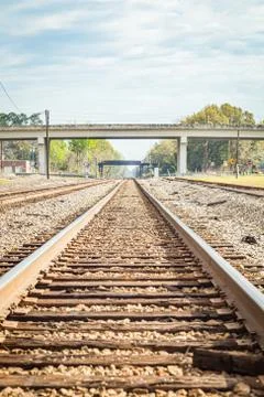 Parallel Railroad Tracks Stock Photos