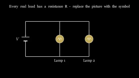 Parallel resistors and current division Vídeos de archivo 340996861