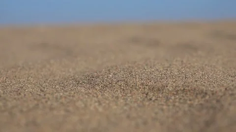 Parallel Sand Pattern Lines on Dune Surface in Desert Stock Footage 149431757
