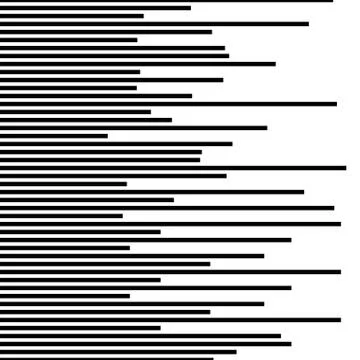 Parallel straight lines monochrome pattern geometric texture Illustrazione stock