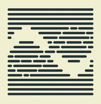 Parallel stripes Stock Illustration