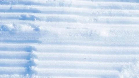 Parallel stripes in the snow Stock Photos