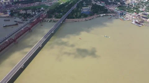 Parallel three bridges Stock Footage 252115755