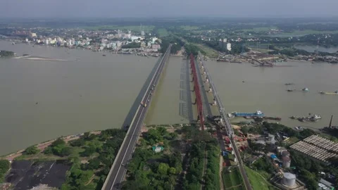 Parallel three bridges Stock Footage 252116007