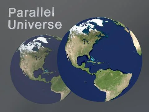 Parallel Universe concept Illustrazione stock