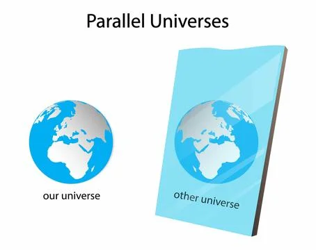 Parallel universes and multiverse Illustrazione stock