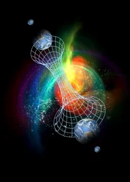 Parallel universes, conceptual artwork Stock Illustration