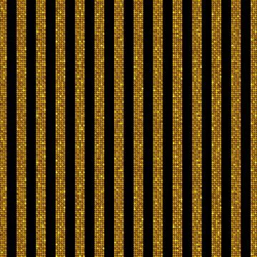 Parallel Vertical lines. Gold sequins. Stars. 스톡 일러스트