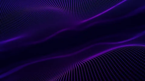 Parallel waves of violet color. Purple symmetrical waves. Smooth movement o.. Stock Footage 281188270
