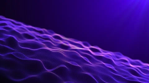 Parallel waves of violet color. Purple symmetrical waves. Diagonal wave wit.. Video stock 281188501