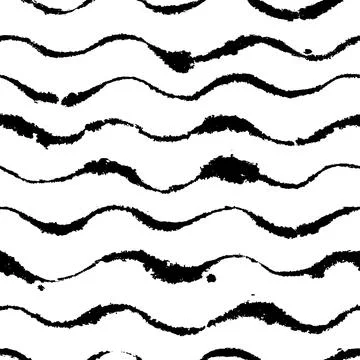 Parallel Wavy Inky Pattern on Blotting Paper イラスト素材