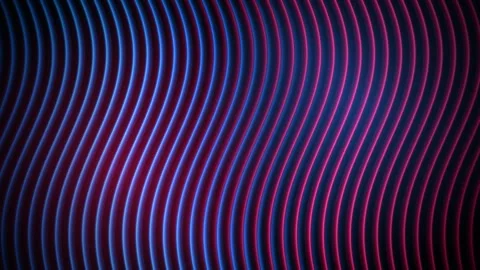 Parallel wavy lines ripple horizontally in a seamless loop Stock Footage 342949269