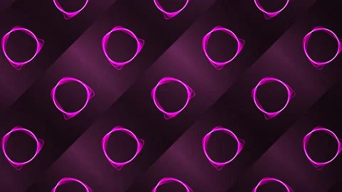 Parallel wide stripes with small circular silhouettes. Motion. Wobbling circles Stock Footage 197574261