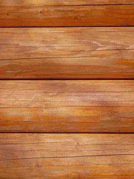 Parallel wooden logs close-up Stock Photos